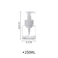 2454 Mousse foam bottle foam hand sanitizer bottle press-type facial cleanser foamer sub-bottling 1pc white