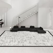 2024 New Black & White Waterproof Loop Velvet Bedside Rug Custom - Contact Support