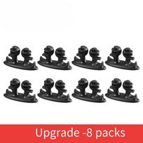 8pcs/set Car Wire Cord Cable Holder Tie Clips Line Fixer Organizer Drop Adhesive juoda