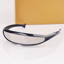 Trendy Unisex Robot Laser Lenses Protection Sunglasses Cool Stylish New Personality 08 beige