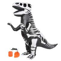 Suaugusiems Vaikams Pripučiamas Dinozauro Kostiumas Helovino Festivaliams Vakarėliams Barams Parkų Dekoravimui X118 gray