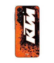 Case for Samsung Galaxy A15 KTM logo Kraftfahrzeuge Trunkenpolz Mattighofen Maniacase juoda