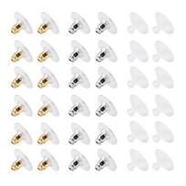 Yousheng 120 Pcs Earring Backs with Pad Hypoallergenic Earring Stoppers Acrylic Earring Backings Replacement for Lost Earring Backs DIY Earring Making
