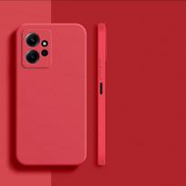 Dėklas Xiaomi Redmi Note 12 4G, Dangtelis Xiaomi Redmi Note 12 Pro Plus 5G, Originalus TPU smūgiams atsparus skysto silikono telefono galinis dangtelis Note 12 4G Global raudona