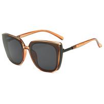 Fashion Square Sunglasses Woman Brand Designer Sun Glasses Female Big Frame Metal Frame Mirror Gradient Oculos De Sol Feminino