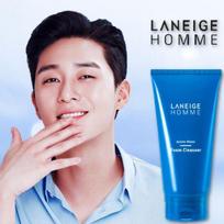 Laneige Homme Active Water Foam Cleanser 150g ORIGINAL STORE black