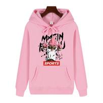 Dragon Ball Majin Buu Creative Print Autumn/Winter Comfort Thickened Men's High Quality Casual Fashion Warm Street Hoodie S pink