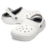 Crocs 203591 10m Classic Lined Clogs White Grey white/grey/M8/W10(265) gray