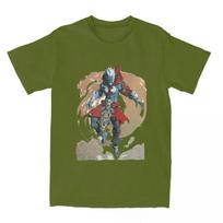 Mens T-Shirt Black Myth Wukong Fanart Characters  T Shirts Popular Summer Tee Shirt Y2K Funny Tees Printed Clothing Gift S armijos žalia spalva