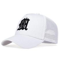 Nauja Madinga raidžių beisbolo kepuraitė Moterys Vyrai Kvėpuojanti Hip Hop Kepurės Vasarinės Laisvalaikio Tinklelio Kepurės Unisex medvilninės Snapback Kepurės gorras Adjustable balta