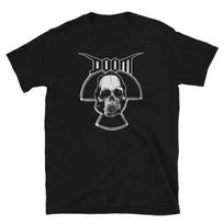 230 Gsm 100% Cotton Doom Doomed Again Shirt XXS juoda