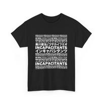 230 Gsm 100% Cotton Incapacitants Tee Shirt Harsh Noise Japanoise 6 Colorways XXS juoda