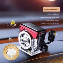 Automobilio aliejų difuzoriai Saulės energija varomas besisukantis automobilio kvapų difuzorius Simuliuotas traktoriaus variklis Automobilio kvapų difuzorius Automobilio aromaterapija D