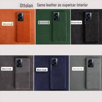 Compatible OPPO A1/A1Pro Suede Half-Cover Ultra-Thin Protective Case A95 žalia
