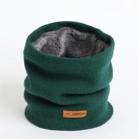 Unisex Storas Megztas Šalikas: Rudens/Žiemos Vientisos Spalvos, Bet kokiam Orui Šiluma ir Kaklo Apsauga 24*21cm