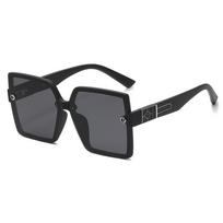Large Box Polarized Sunglasses Women'S Outdoor Sunscreen Sunglasses Women'S Trendy Glasses gray