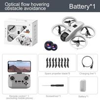 Naujas V66 Mini RC Dronas 8K Profesionali Plataus Kampo HD Kamera Sulankstomas Kliūčių Vengimo Sraigtasparnis Fiksuoto Aukščio Kvadkopteris Vaikų Žaislas 1 Battery balta