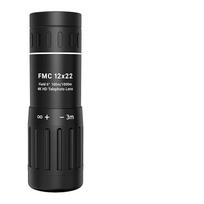 Naktinis žiūronas silpnam apšvietimui suaugusiems, 12x22 monokuliaras su , kompaktiškas žiūronas ir stabilizuotas lauko tolimačio žiūronas One Size juoda