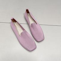2024 Spring New Mesh Ballet Flats Women Square Toe Daily Loafers Breathable Flats Driving Shoes Sneakers Boat Shoes Woman Flats 36 rožinė