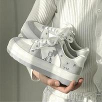 Spring and Summer New Ins Tide Niche Original Wild Thick Bottom Sports Casual Bear Shoes for Women Zapatillas Mujer 2024 35 pilka