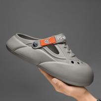 Batai vyrams Sandalai Vasariniai Slip-on Šlepetės Pu Oda Plokščias Vyriški Paplūdimio Sandalai Vidiniai Batai Laisvalaikio lauko Namų apranga Flipper Zero 39 pilka spalva