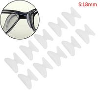 5 poros akinių akinių nuo saulės akinių silikoninių lipnių nosies pagalvėlių nuo slydimo 1.8MM skaidri