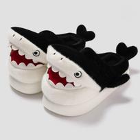 New shark sliders shoes for men home slipper man winter warm house shoes indoor cloud slipper male unisex fuzzy room flip flops 36-37