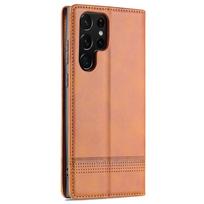 Prabangus magnetinės adsorbcijos odinis dėklas-dangtelis Samsung Galaxy S22+ S23 + Ultra S 22 telefonams S22 Ultra 5G&Only Case