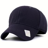 Zhen Yueqi Spring and Autumn Fully Sealed Hat, Men's and Women's Size Baseball Cap Elastic Elastic Pineapple Cloth Sun Cap tamsiai mėlyna spalva