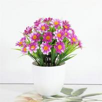 Plastikinis Ramunėlės Apvalus Bonsai Saulėgrąžos Vazonas Dirbtinių Gėlių Su Vaza Rinkinys Namų Dekoras Vestuvių Dekoracija Augalai Vazonuose