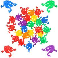 10pcs Jumping Toy Finger Pressing Plastic Jumping Frogs Bouncing Frog Toy Goody Bag Fillers Gift for Kids Toddler Birthdays Party 10Pcs įvairiaspalvis