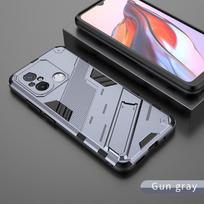 Dėklas Xiaomi Redmi 9 10 9A 9C 9T 10A 10C 12C Note 11 12 Pro 9S 10S 11S 12S POCO X3 NFC 4G 5G Šarvuotas Laikiklis Galinis Telefono Dangtelis POCO X3(X3 Pro) pilka spalva