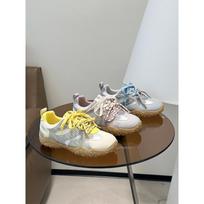 Ballet style platform German training shoes women's 2025 new retro versatile breathable non-slip casual sports Forrest Gump shoes 35 rožinė