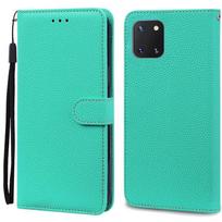 Note 10 Lite dėklas Samsung Galaxy Note 10 Lite dėklas piniginė odinis atverčiamas dėklas Samsung Note 10 Lite dangtelis Coque Fundas Galaxy Note 10 Lite dangaus mėlyna spalva