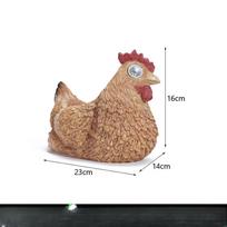 Creative Simulation Animal Model Garden Decoration Resin Succulent Flower Pot Balcony Courtyard Decoration Solar Ornament