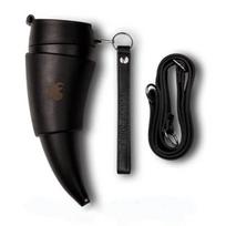 230ML Creative Goat Horns Coffee Mug Vacuum Cup Thermos Flask Tea Cups Travel Couple Water Bottle with Rope Cold Cup Tumbler M juoda