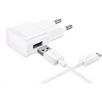 [Compatible Samsung Galaxy A3-A5-2015-2016-A6-A6+-A7] 1 Meter USB Cable + White Mains Charger [Phonillico®] balta