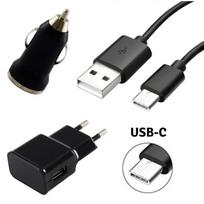 [Compatible Huawei NOVA-2-2+-3] 3-in-1 Charger Pack - Cable + Mains Charger + Black Cigarette Lighter [Phonillico®] juoda