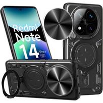Case for Xiaomi Redmi Note 14 Pro Plus 5G, with Camera Protection Ring - Black - EFConnection