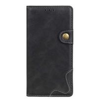 Case - XWZYQ® - Redmi Note 9 - Black Leather - Flip Cover - Semi-rigid Wallet