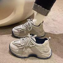 Zhao Ruth same dad shoes women's ins tide 2024 summer gray versatile sports shoes platform-soled dirt-resistant women's shoes 35 pilka spalva