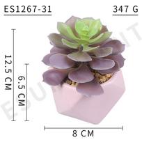 Simulation Succulent Plant Diamond Ceramic Bonsai, Nordic Office Small Fresh Decoration Comfortable Body And Mind Es1267-31
