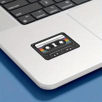 Retro Cassette Tape Sticker - Durable for Laptop, Car, Luggage, Skateboard & More - Perfect for Teens, Adults, Creative Decor & Gifting 5PC