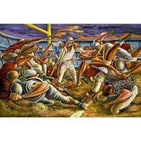 Abstract Ernie Barnes Artworks African Black Women Jazz Music Art Poster Canvas Painting Wall Print Picture for Room Home Decor 21cm×30cm NoFrame