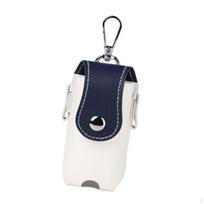 Golf Ball Waist Bag Carry Pouch for Women Men Compact with Tee Holder Convenient Waterproof White and Blue