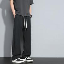 Summer Men's Sweatpants Korean Fashion Light and Thin Loose Draped Slacks Wide Leg Straight Casual Pants XXXXL juoda
