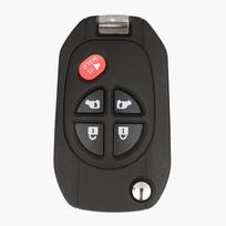 jingyuqin Nuotolinio automobilio rakto korpusas Modifikuotas atlenkiamas 3 mygtukų pakabukas TOY43 korpusas Toyota Tacoma HIGHLANDER SEQUOIA Sienna Tundra degintos oranžinės spalvos