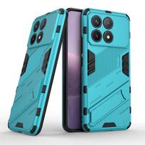 Dėl Poco X6 Pro dėklo dangtelio Xiaomi Poco X6 Pro dangteliai Naujo telefono galinis buferis Laikiklis su stovu Atsparus smūgiams dangtelis Poco X6 Pro dėklai For Poco X6 balta