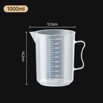 250ml/500ml/1000ml/2000ml Plastikinis Matavimo Indelis Lengvas Patvarus Kepimo Matavimo Ąsotis Indelis Laboratoriniam Stiklinė 250ml