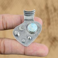 Mothers day Deal Larimar Stone Daughter Birthday Pendant Jewelry Sterling Silver